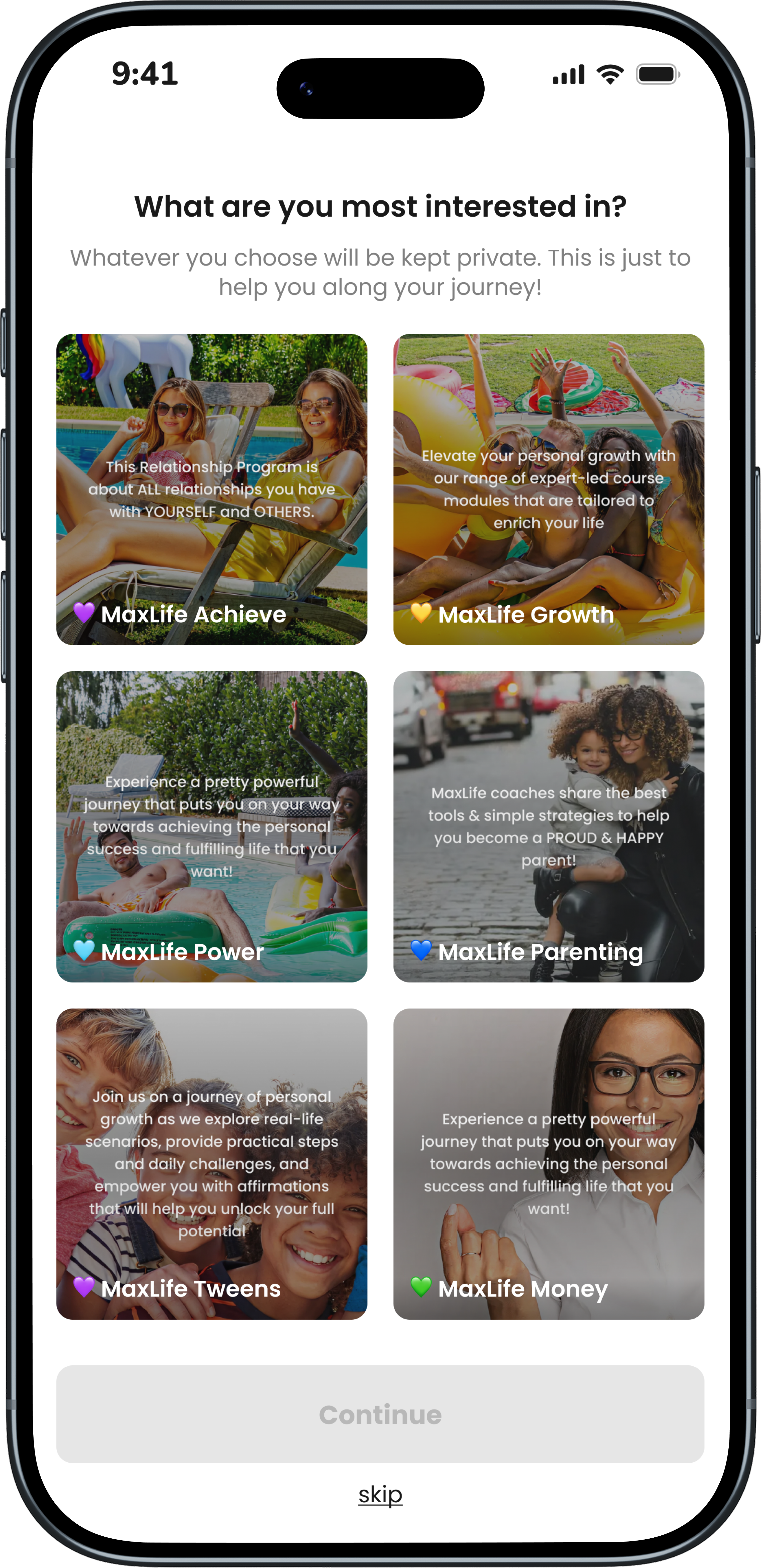 MaxLife AI Coach conversation screen